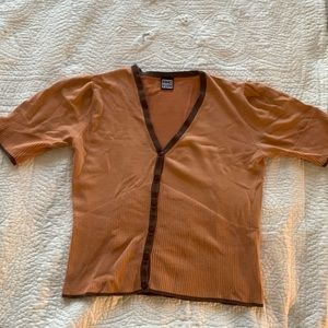 Vintage Annie Kuan Short Sleeve Cardigan